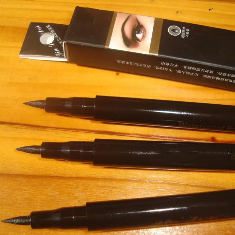 Новые супер черный Водонепроницаемый подводка для глаз Женская Мода жидкая Pen 1