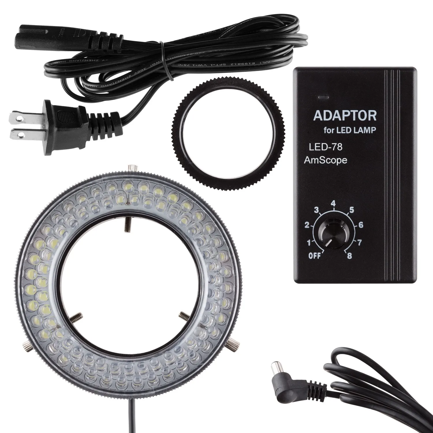 

AmScope 78-LED Microscope LED Ring Light with Controller LED-78