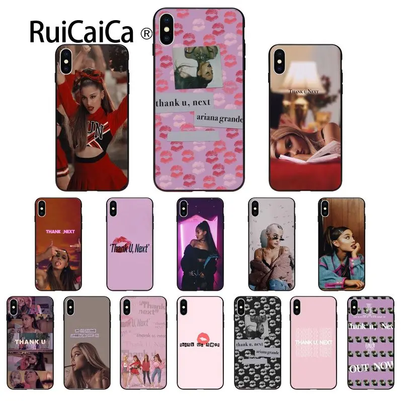 Чехол для телефона Ruicaica Thank U Next певица Ариана Гранде из мягкого силикона черного