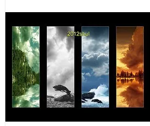 4 pc landscape Large Art Oil Painting Wall Decor canvas rolled up (NO frame) | Дом и сад