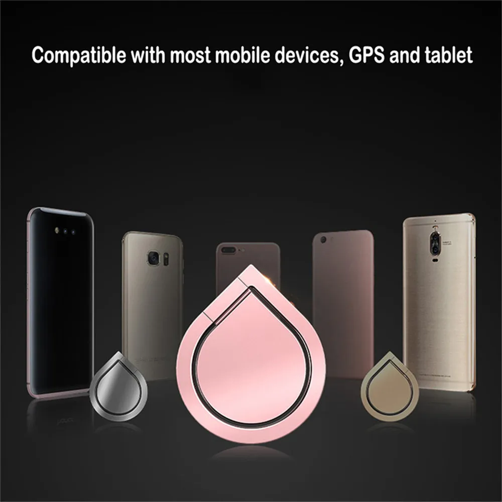 Water Drop Shaped Finger Phone Ring Holder 360 Degree Mobile Phone Holder Stand For Samsung iPhone Type C Universal Cell Phone Water Drop Shaped Finger Phone Ring Holder 360 Degree Mobile Phone Holder Stand For Samsung iPhone Type C Universal Cell Phone