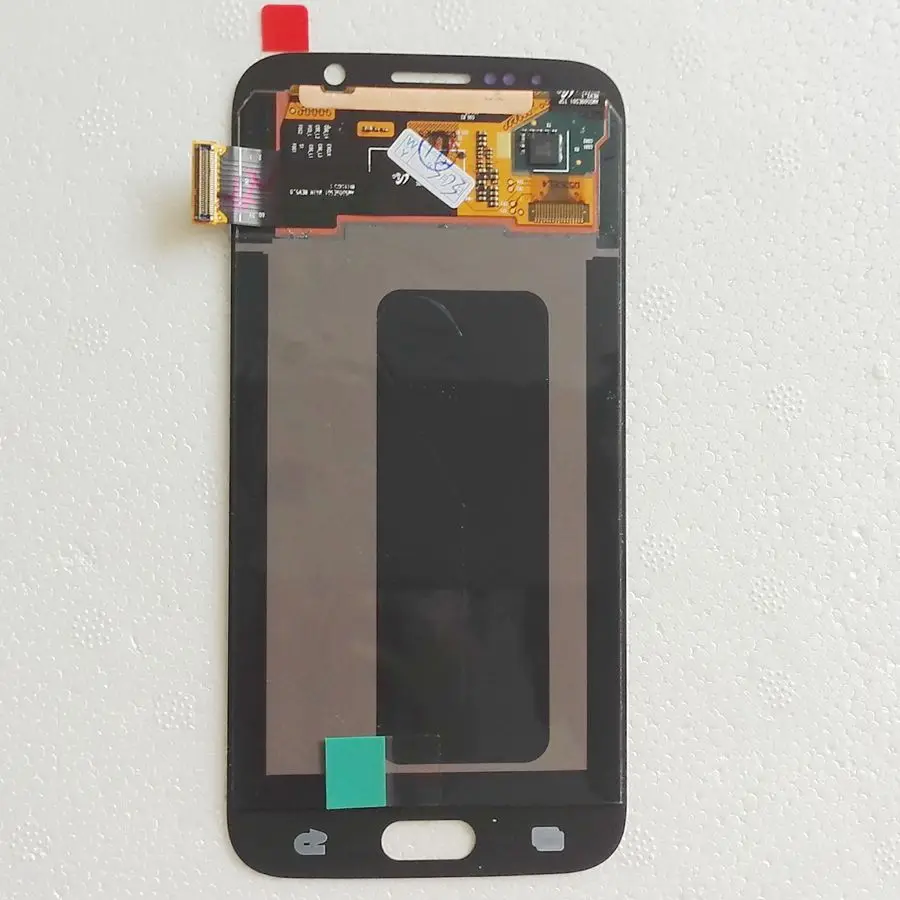 

Amoled Tested good For Samsung Galaxy S6 Flat G920 G920F LCD With touch glass Full set for repair display