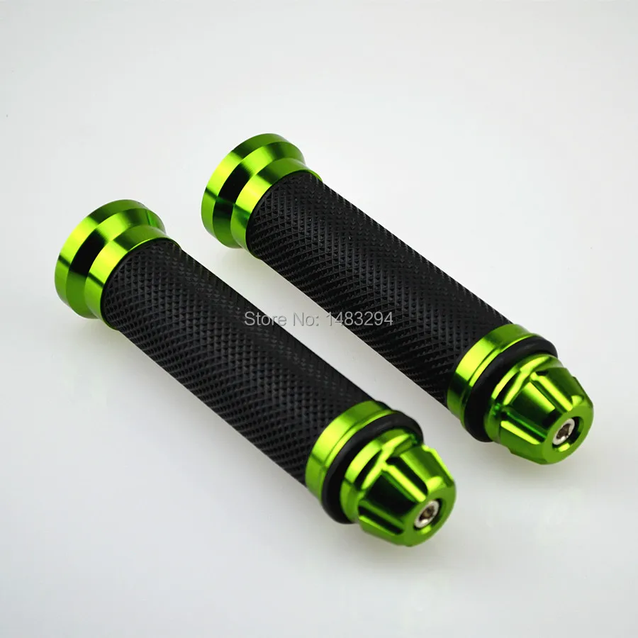green handlebar grips