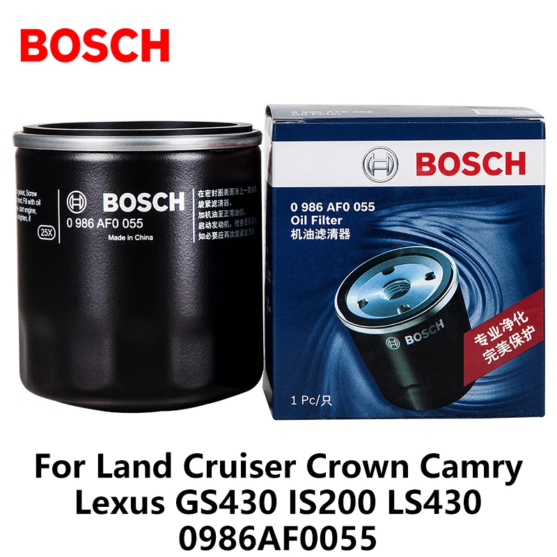 Bosch Car Oil Filters For Land Cruiser Crown Camry Lexus GS430 IS200