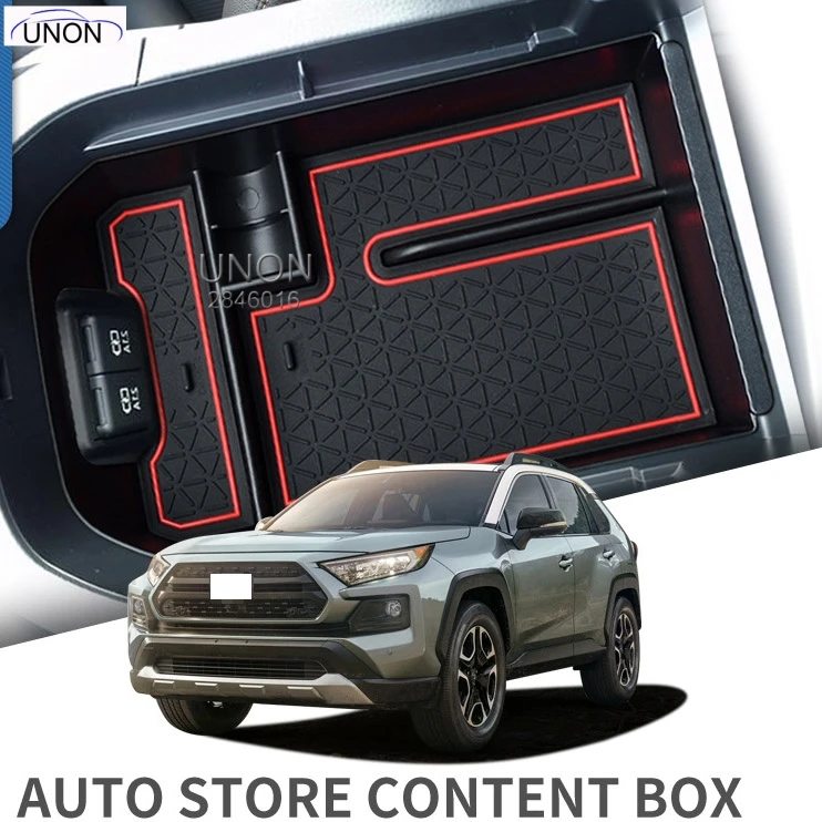 

FOR TOYOTA RAV4 XA50 2019 2020 Armrest Center Storage Box Container Glove Organizer Case door lock cover