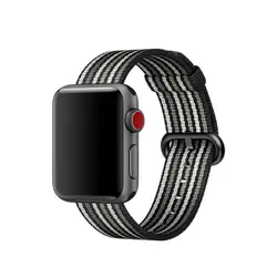 OSRUI тканые нейлон для Apple Watch ремешок 42 мм 38 мм iwatch 3/2/1 браслеты braclet ткань пояса-как нейлон ремешок ремня
