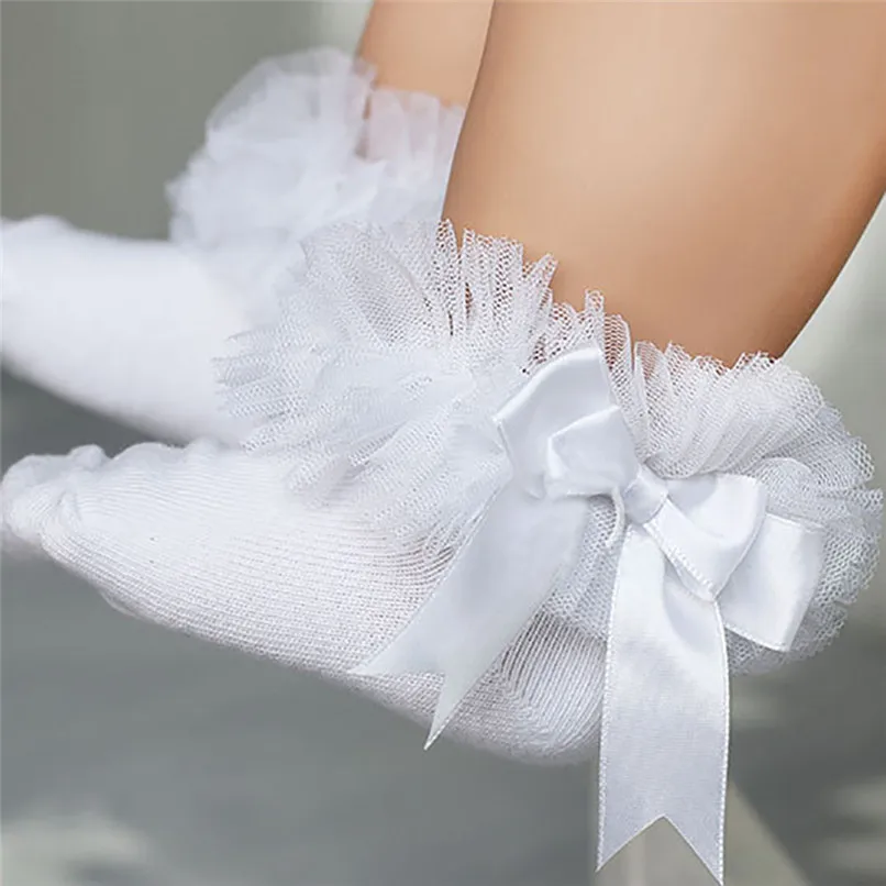 Buy Baby Socks Kids Girls Princess Bowknot Sock Lace