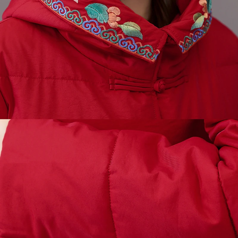 Grande De Chaud Longue Bas Taille Coton Vers Parkas À Capuche Le Mode Veste Beige Femmes Lj070 Ouatée Hiver Nouveaux red Femelle black FPwqTzz