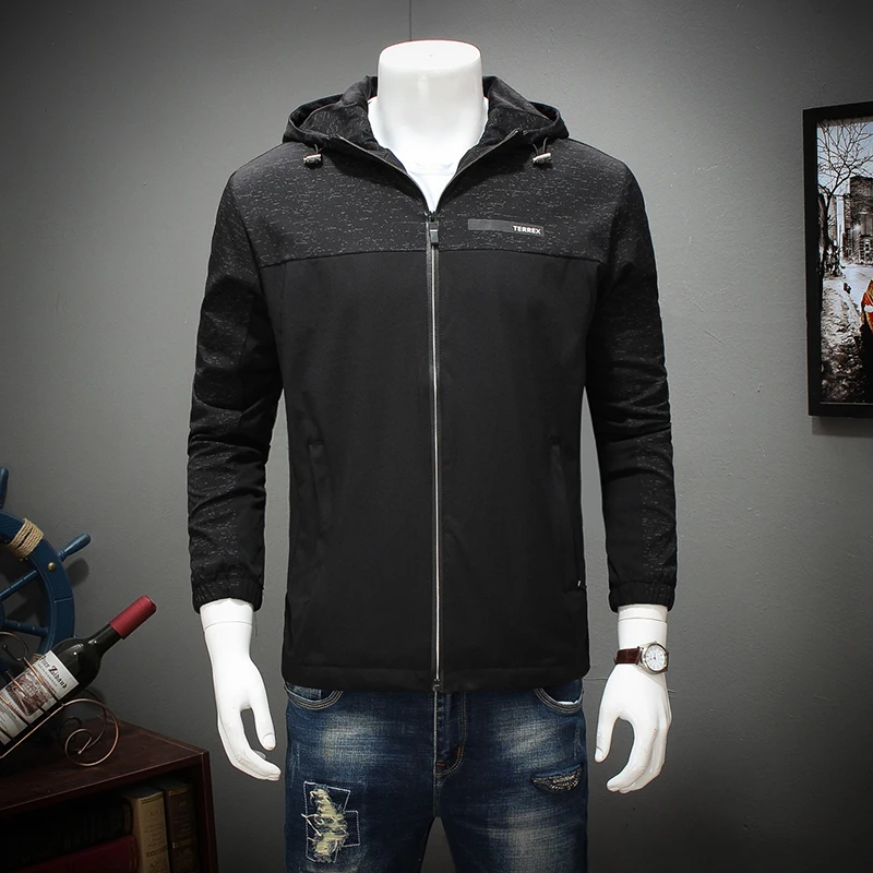 8XL 7XL 6XL 2018 New Mens Autumn Jackets And Coats Classic Casual Long Stand Collar Jacket Free Shipment Black Blue Top |