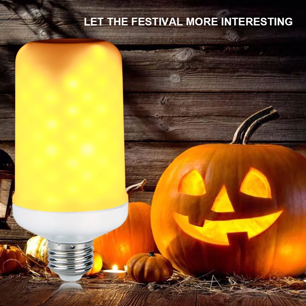 

E27 Led Flame Lamp LED Flame Effect Light Bulb 220V 110V Fire Burning Flickering 9W Holiday Christmas Halloween Lighting