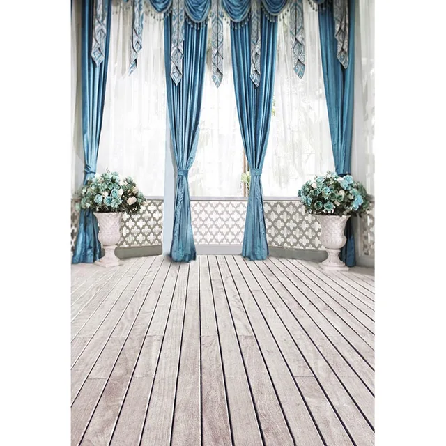 Custom Vinyl Cloth 3 D Luxury Curtains Hall Wood Floor Photo Studio Custom Vinyl Cloth 3 D Luxury Curtains Hall Wood Floor Photo Studio Background For Wedding Kids