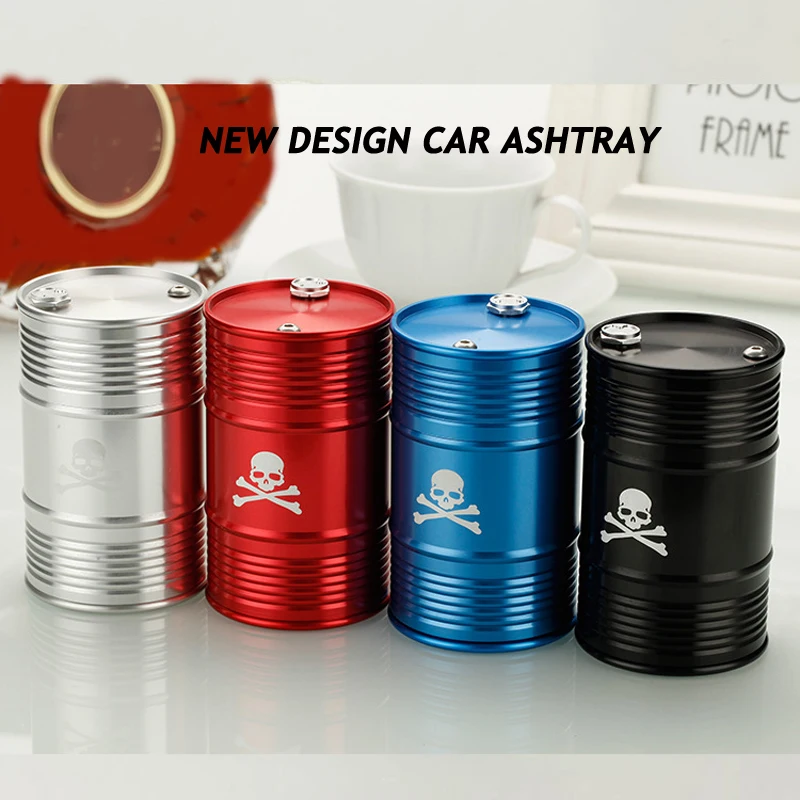 New Design Aluminum font b Car b font Skull Ashtray font b Car b font font