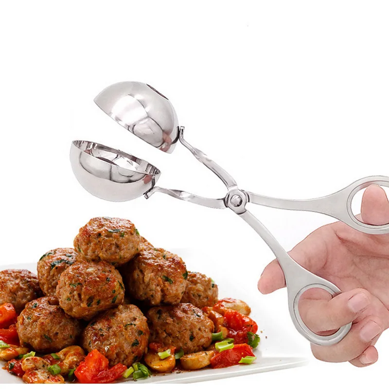 Щипцы из нержавеющей стали Мясные Шарики тесто для печенья Фрикаделька совок