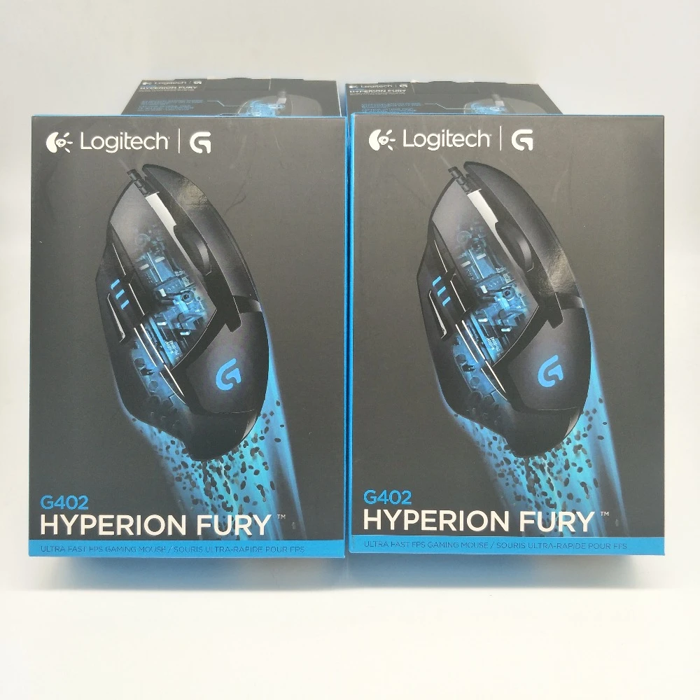 Logitech G402 Hyperion Fury Fps Gaming Mouse With High Speed Fusion Engine All English Packaging Mice Aliexpress