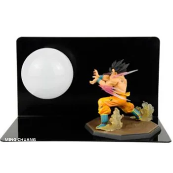 

5'Dragon Ball Z Saiyan Son Goku Creative Table Lamp With LED Light Plastic Action Figure Collectible Model Toy D445