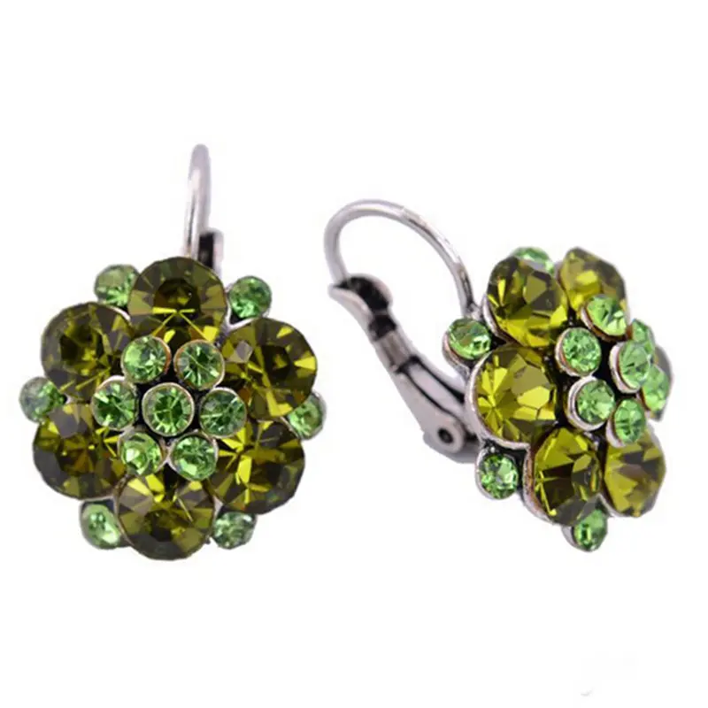 Clip On Earrings For Women Fashion Accessories Gold Silver Plated Multicolor Crystal Rhinestone Statement Clip Earrings Jewelry (18)