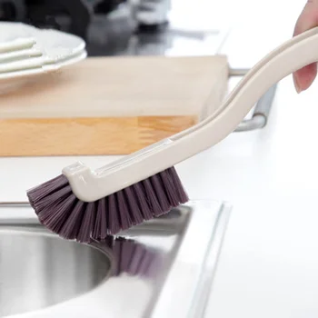 

1pc handle kitchen Cleaning brush and 2pairs rubber gloves and 5pcs microfibre cleaning cloth car toilet brush cleaning tool