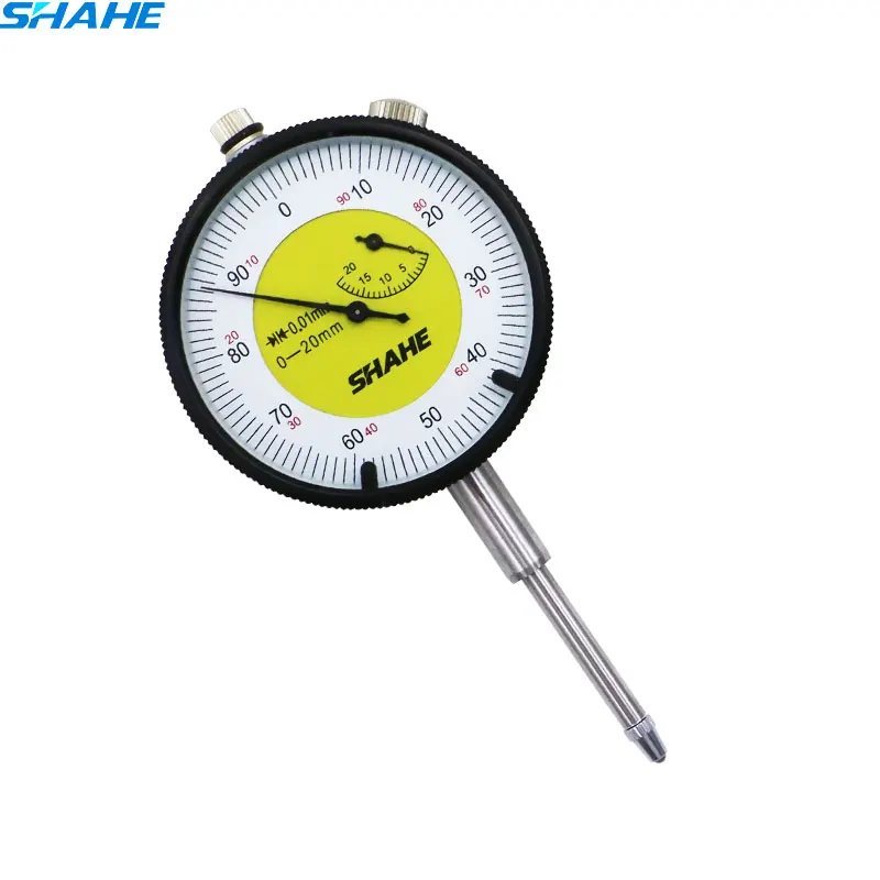 

Free Shipping SHAHE High Accuracy Metric Dial Indicators 0.01mm stand dial indicator Dial Gauge 0-20mm
