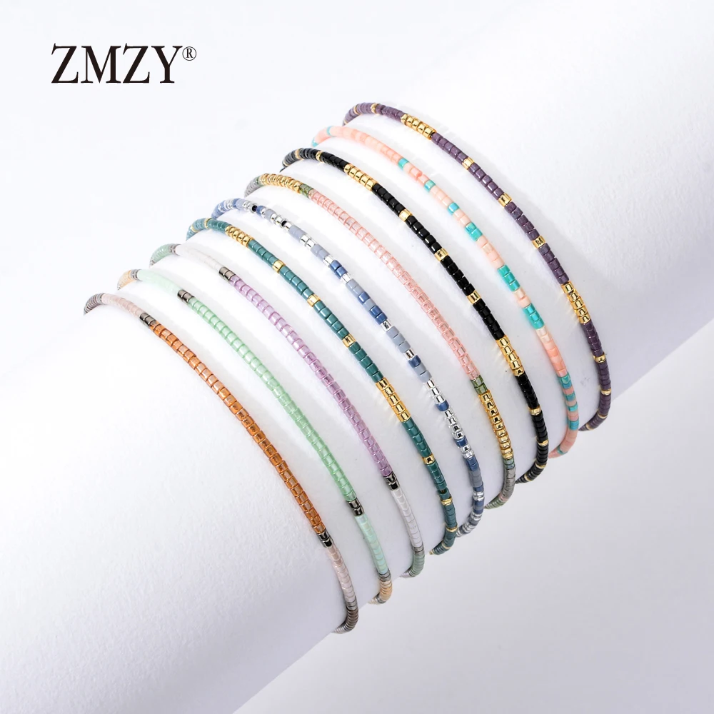 ZMZY бохо стиль Miyuki Delica бисер браслеты для женщин Браслет Дружбы бижутерия Красочный Шарм для браслета Femme ручной работы