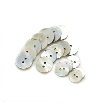 

New 10pcs/lot Natural Shell Sewing Buttons Color Mother of Pearl MOP Round Shell 2 Hole Button garment Sewing Accessories DIY