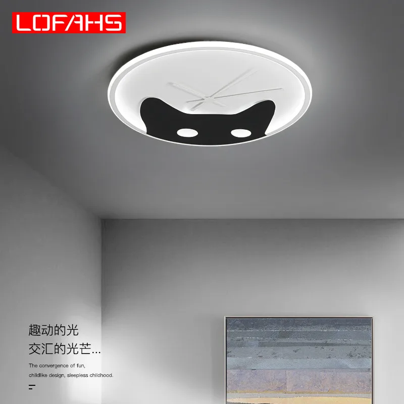 

LOFAHS Modern LED Ceiling Light for Living Room bedroom Modern Child's room kitchen Curious cat high brightness ceiling lamp