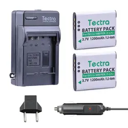 Tectra Замена LI-50B LI-50B (2 шт) камера батарея + цифровой Зарядное устройство + Прокат разъем для Olympus 1020 1010 1030 Pentax X70
