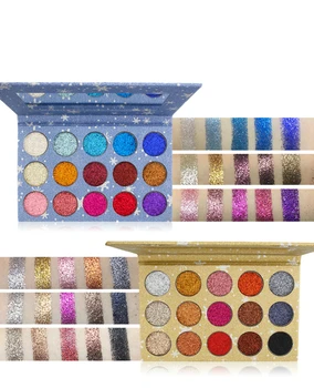 

New Makeup Glitter Eyeshadow Palette Diamond shine Glitter eyeshadow Makeup 15 Color Pressed Glitter Eyeshadow Eye Shadow 24sets