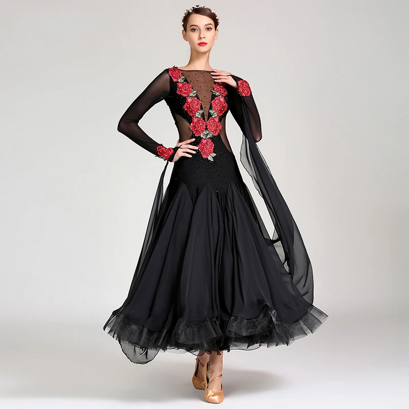 

Ballroom Dance Competition Dress Luminous Ballroom Waltz Dress Standard Dresses Modern Dance Costume Festival Clothing DQS1257