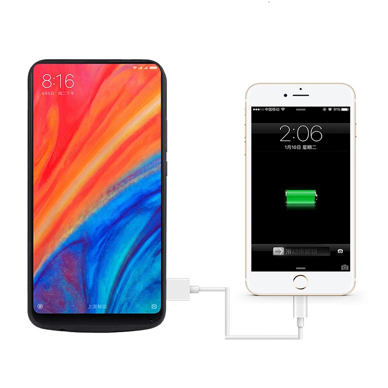 Чехол для аккумулятора Xiaomi 8 внешний умный чехол зарядки портативного зарядного