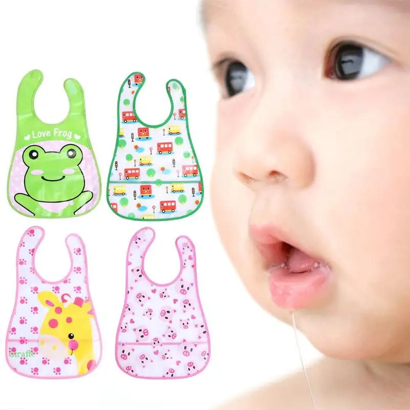 

Newborn Baby Feeding Bibs Waterproof Infants Saliva Apron Towel Cartoon Kids Food Bids Toddler Feeding Bib Burp Cloths Towel