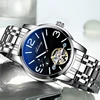 AILANG original watch top luxury men's automatic mechanical watch hollow gear sports waterproof watch leather business men's ► Photo 2/6