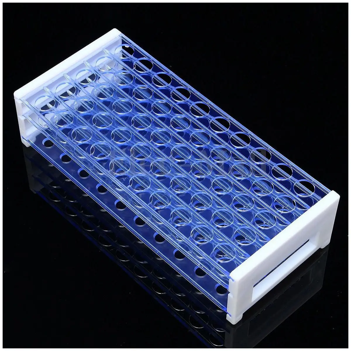 

Plastic 3 Layers Lab Test Tube Rack Holder Centrifugal Pipe Stand 50 Holes, 16Mmx50 holes