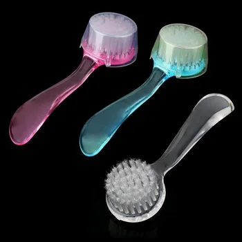 

3 Colors Soft Bristle Facial Brush Scrub Exfoliating Face Skin Care Cleaning Wash Brushes 2018 Best Gift For Women