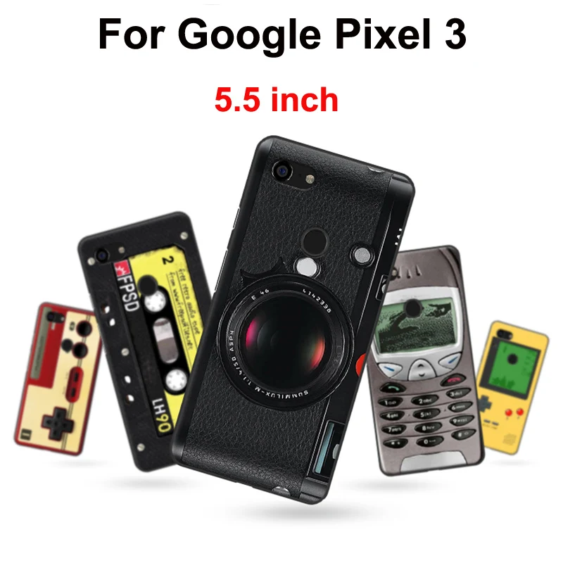 

For Google Pixel 3 Case retro cartoon soft phone Case For Google Pixel3 Cover Protection Shell For Google Pixel 3 fundas capas