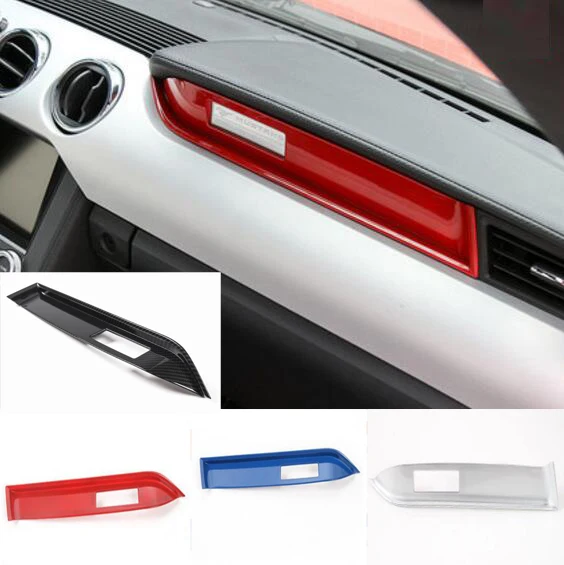 

New Arrival Passenger Side Front Dashboard Trim Interior Moulding Styling ABS For Ford Mustang 2015 16 17 Up Free Shipping