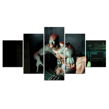 

Canvas Pictures Home Wall Art Framework Decor 5 Pieces Deadpool Painting Posters For Living Room HD Prints Home Decoration