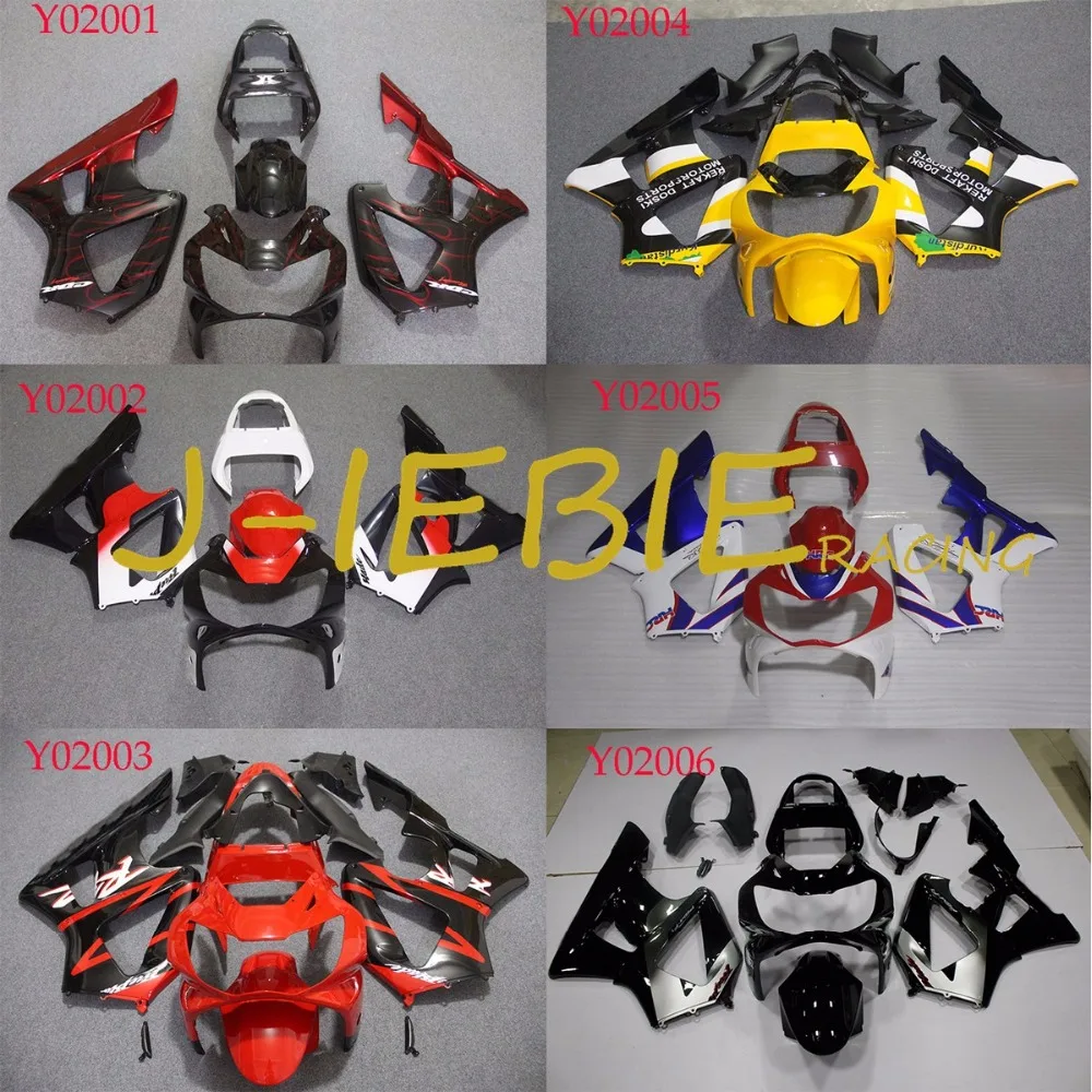 

BLACK RED Injection Fairing Body Work Frame Kit for HONDA CBR929RR CBR 929 CBR929 RR 2000 2001 CBR900RR