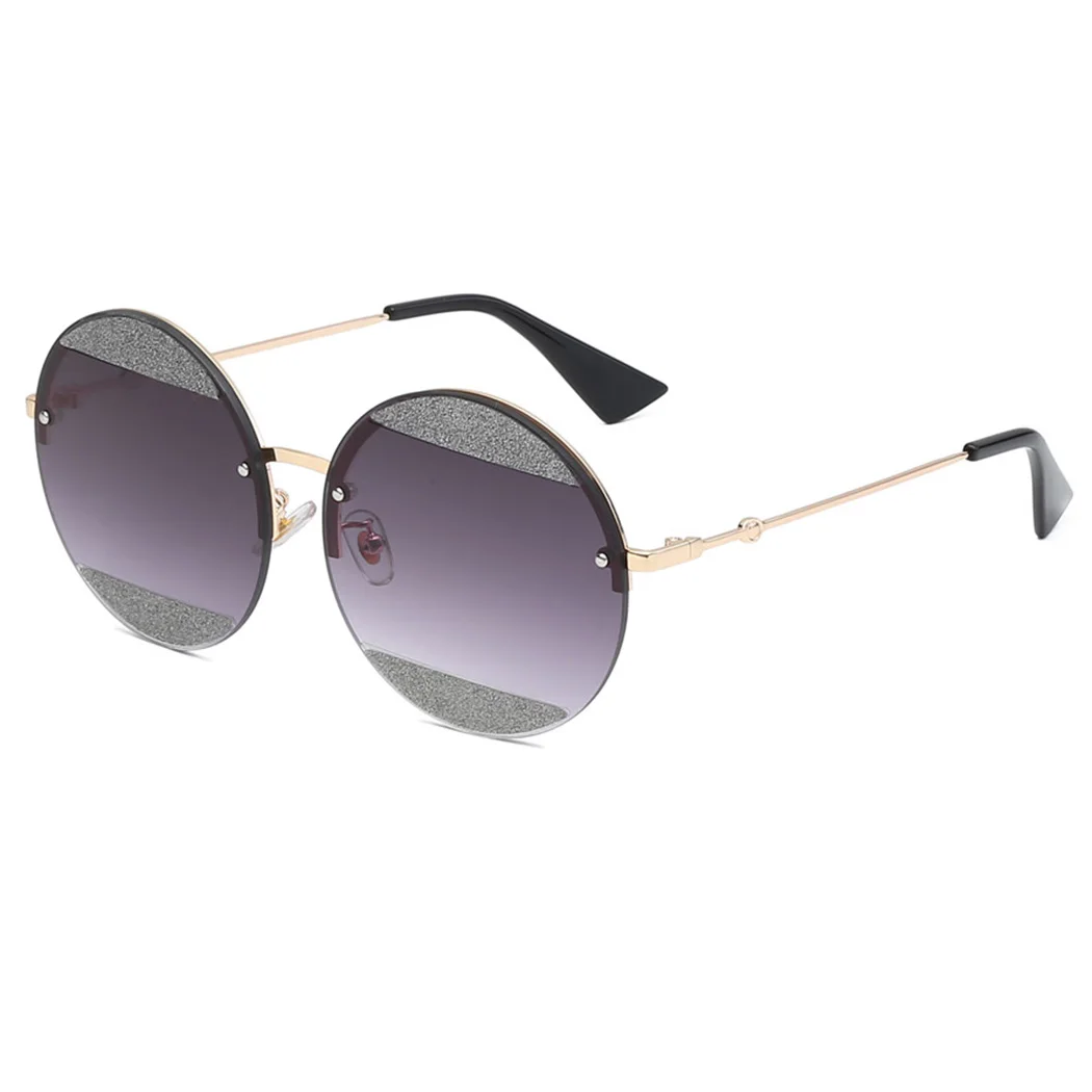

2019 Round Sunglasses Women Men Brand Designer Matal Frame Shiny Sun Glasses Vintage Classic Unisex Eyewear Shades Oculos