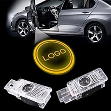 For 2pcs New Car Styling LED Badge Pleasant of Door Laser Shot of Light for Mercedes-Benz E Class W211 Mecedes W124, W201, W202,