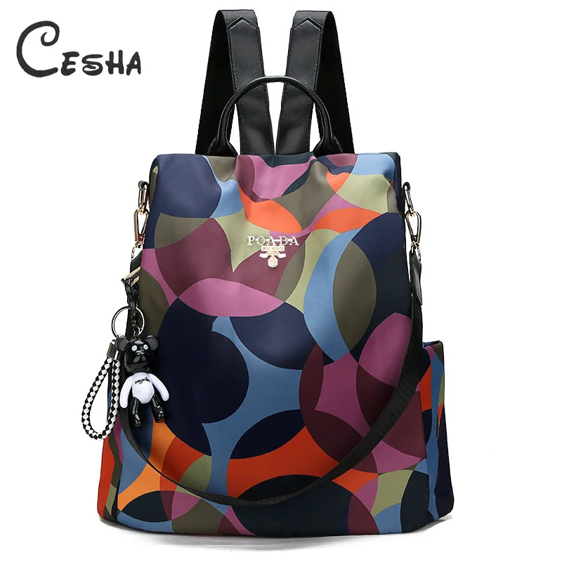 

Luxury Anti Theft Women Travel Backpack Fashion Durable Waterproof Oxford Multifuction Backpack Girls Schoolbag Backpack Mochila