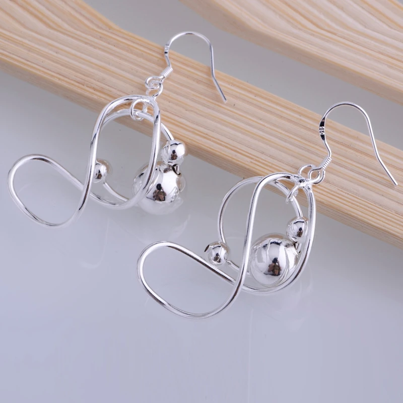 

interlaced artistic silver plated earrings 925 jewelry for women silver earrings LQ-E071 ONTVOVXD