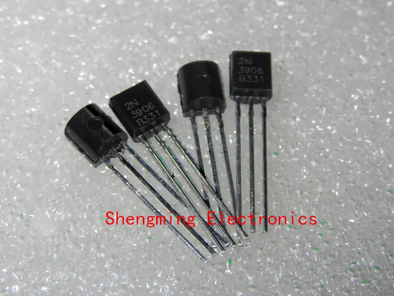 

1000PCS 2N3906 0.2A 40V PNP TO-92 transistor.