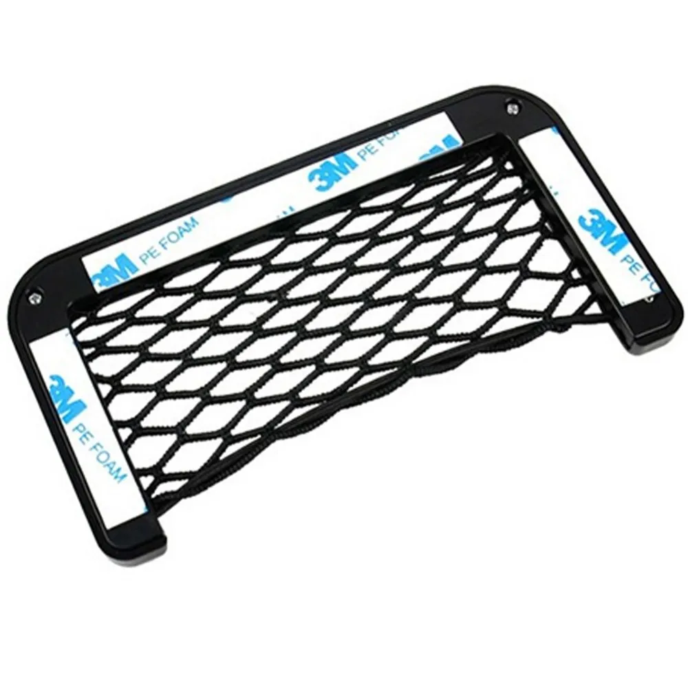 Viechle Door Organizer Back Seat cellphone Stand sticky Holder Pocket Wall Net Bag Black Viechle Door Organizer Back Seat cellphone Stand sticky Holder Pocket Wall Net Bag Black