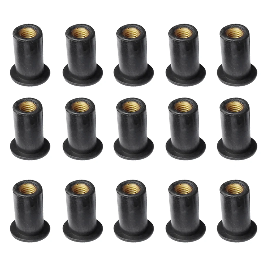 Buy 15 Pieces M5 Rubber Well Nuts Blind Fastener