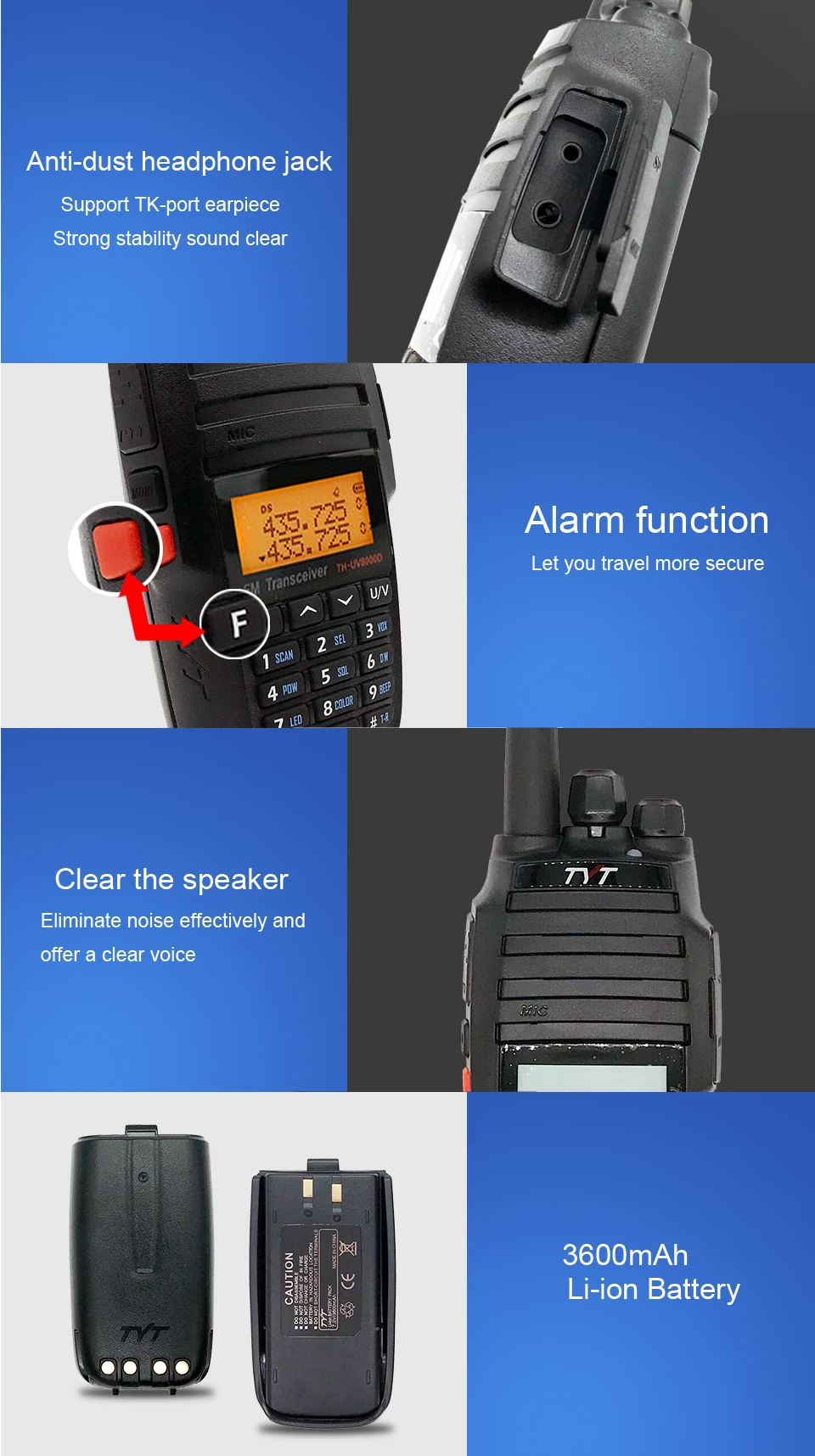 2 шт. BAOFENG TYT TH-UV8000D walkie talkie 10 Вт обновленная версия Crossband ретранслятор функция VHF UHF TH UV8000D рация cb ham радио