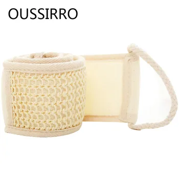 

Unisex Soft Exfoliating Loofah Shower Bath Back Brush Strap Massage Spa Scrubber Sponge Towel Body Brush Skin Health Cleaning