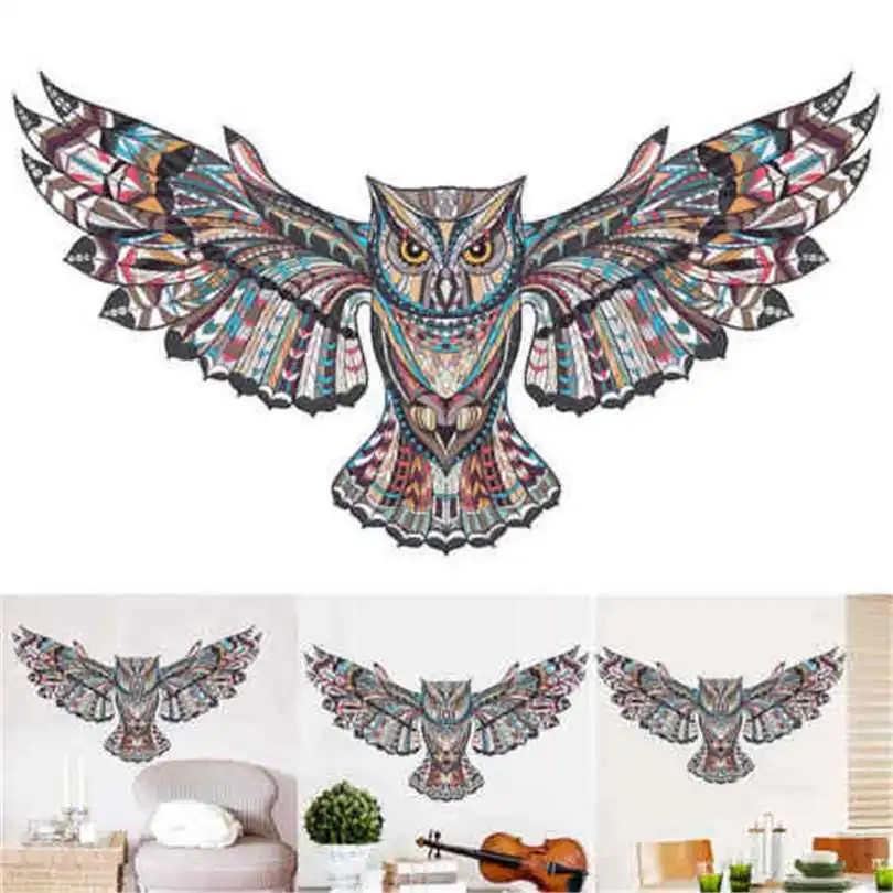 Creative owls цветные настенные наклейки обои домашние украшения с животными