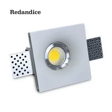 Redandice светодиодные точечные светильники для дома, Встраиваемый светодиодный прожектор, gesso вниз лампы, paintalbe светодиодный прожектор, Кабинет Потолочный светильник