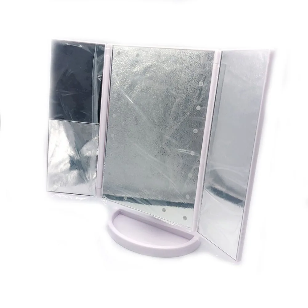 

Creative High Definition Portable Energy-saving LED Rechargeable High Brightness Long Life No Radiation LED Cosmetic Mirror