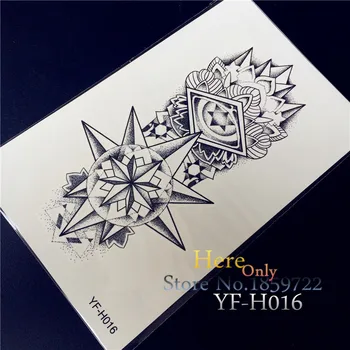 

Large 3D Shoulder Arm Sleeves tattoo Sticker YF-H016 Evil eye of God designs Crystal Diamonds Fake temporary Men's tattoos Totem